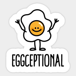 Cute eggceptional / exceptional child children egg fried sunny side up Sticker